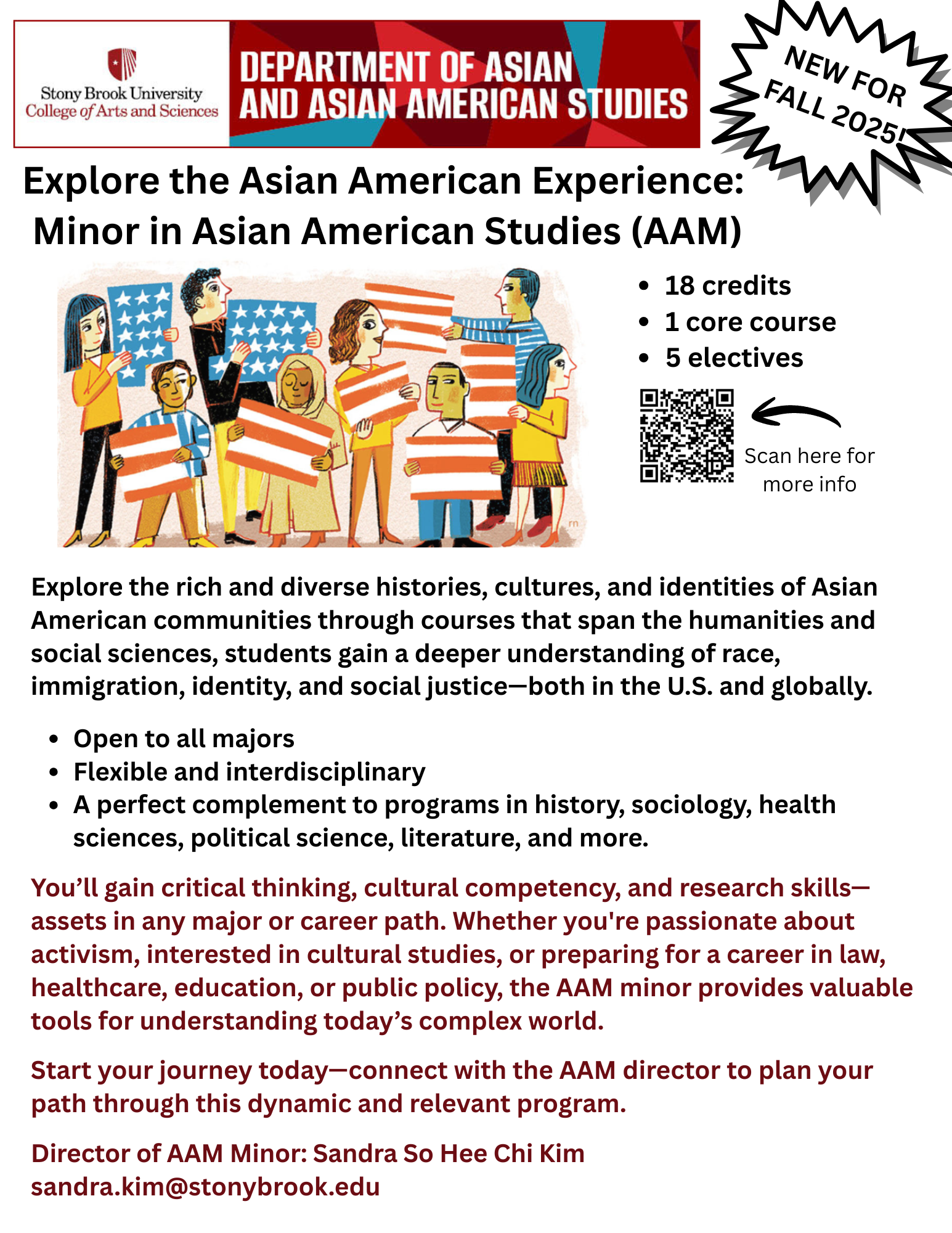 AAM Flyer Flyer with details about the Asian American Studies Minor