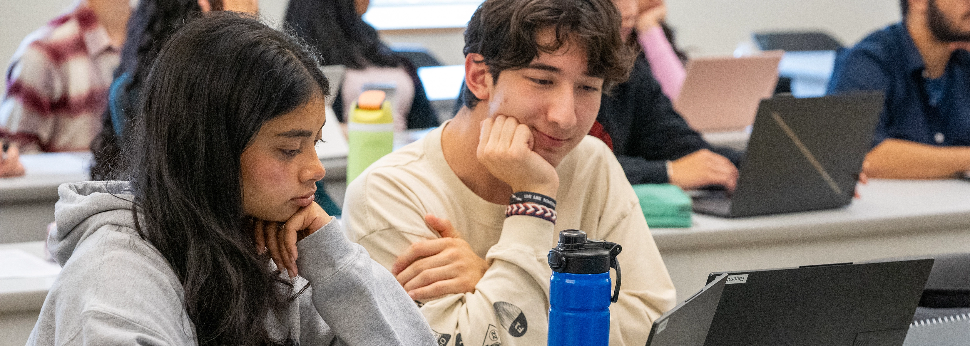 SUNY Stony Brook University College of Business Student in Class