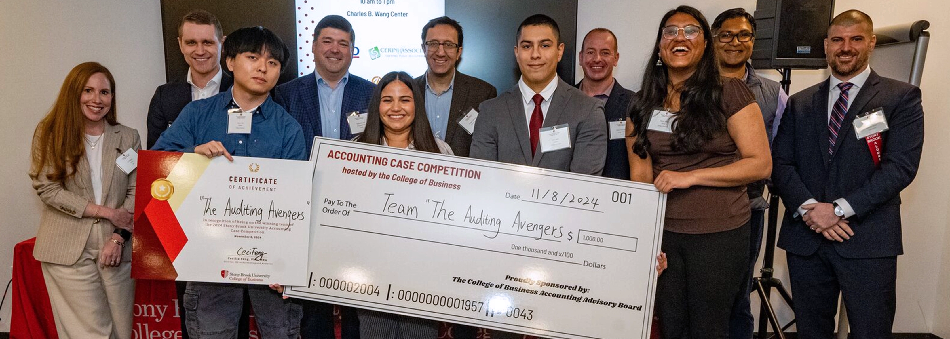 SUNY Stony Brook University College of Business Campus Photo with Students Walking