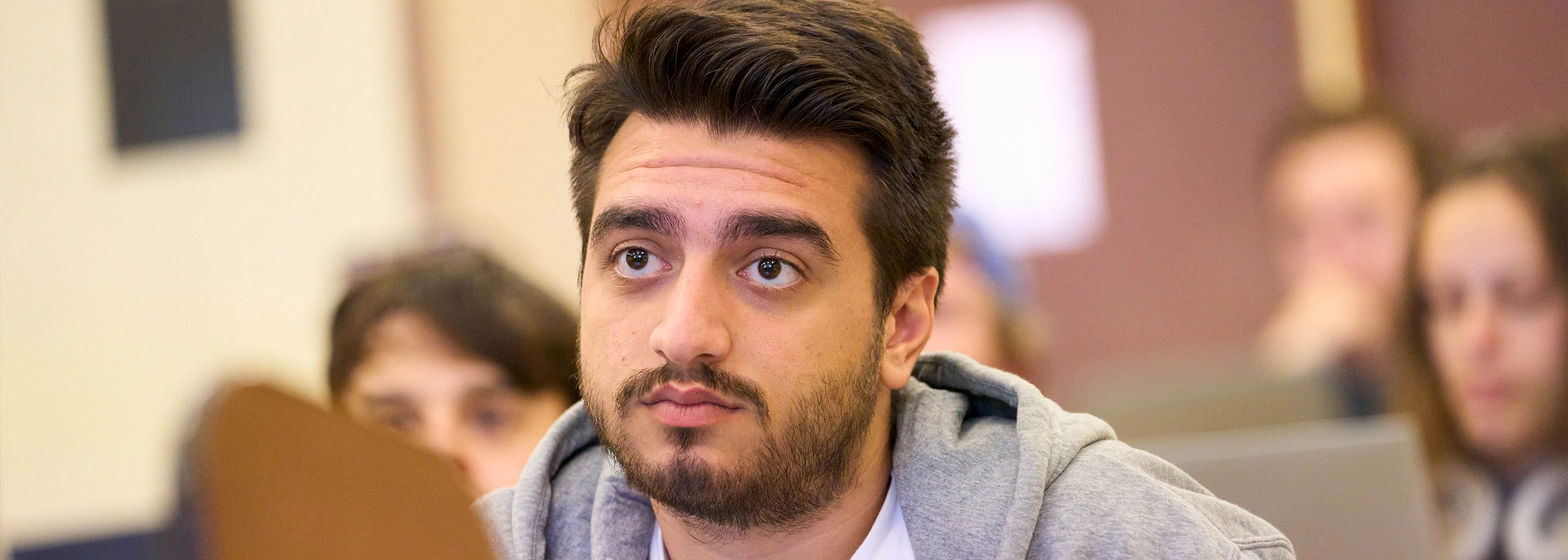 SUNY Stony Brook University College of Business MBA in Finance Student in class