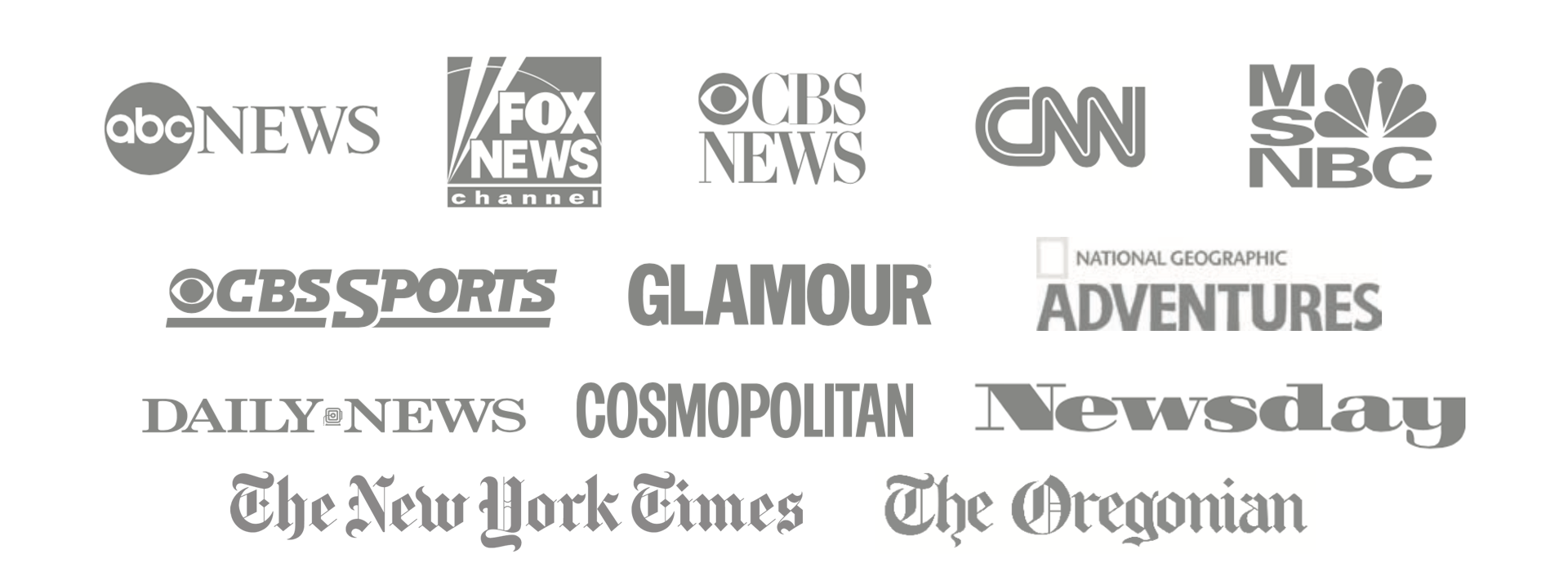 Logos of multiple news outlets.