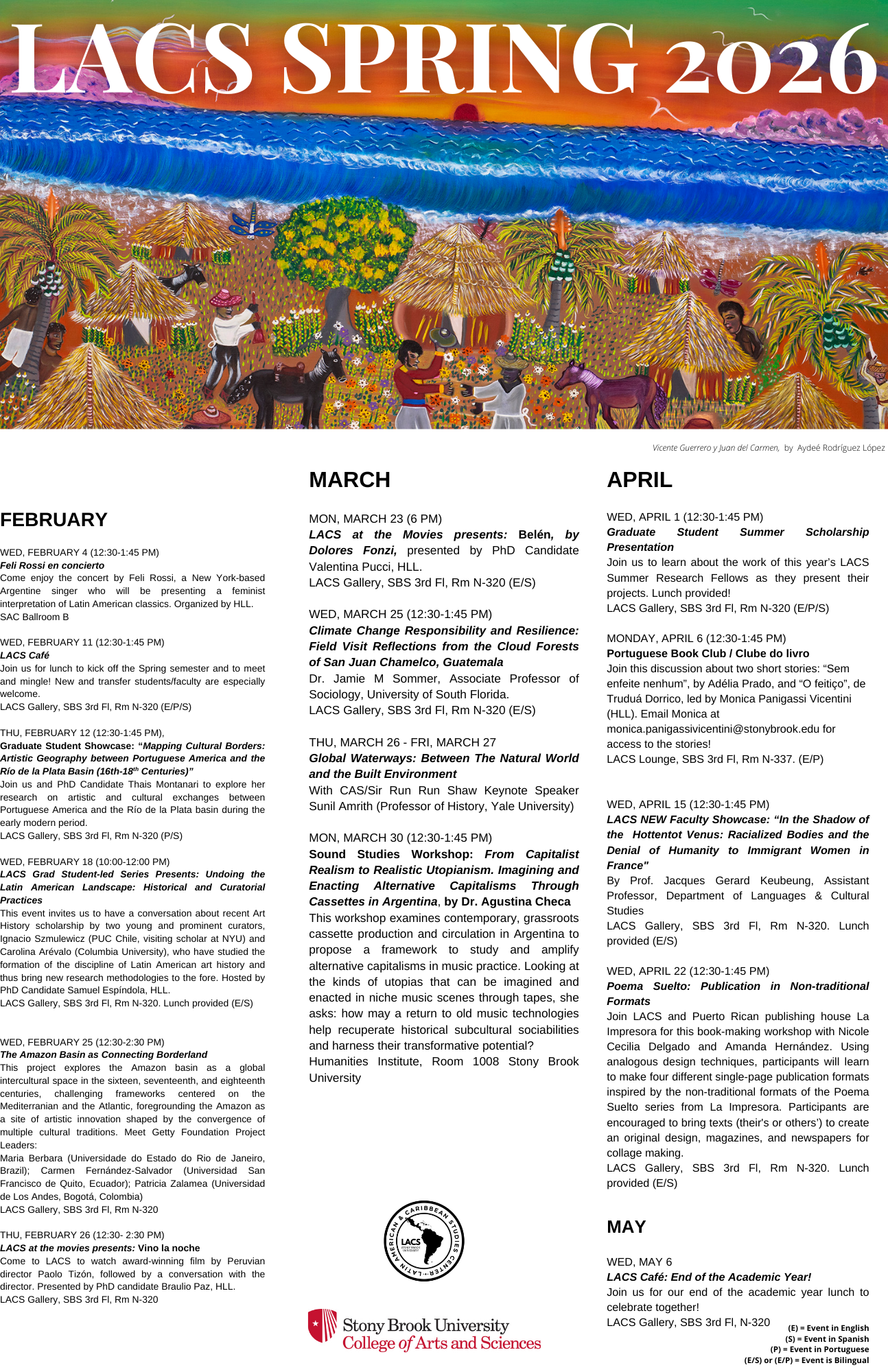 LACS Spring Calendar 2026 LACS Spring Calendar 2026