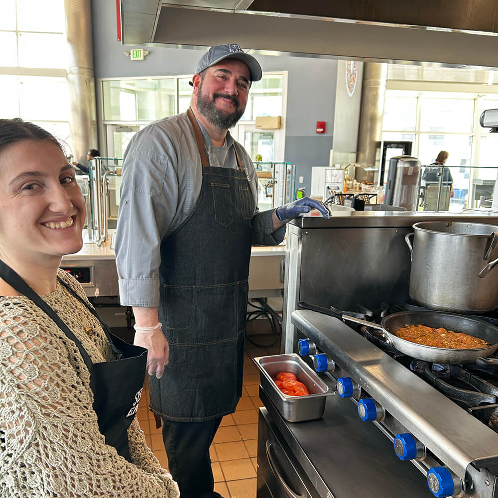 Lily with SBU Eats Chef Joseph